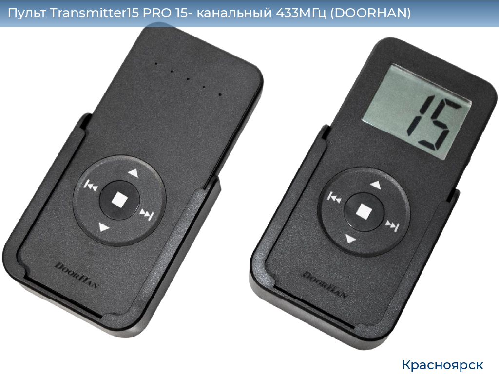 Пульт Transmitter15 PRO 15- канальный 433МГц (DOORHAN), www.krasnoyarsk.doorhan.ru