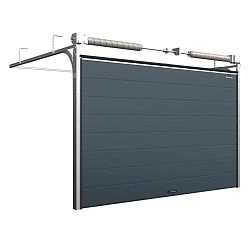 Cекционные ворота 3300х2200 мм антрацитовые DoorHan RSD02