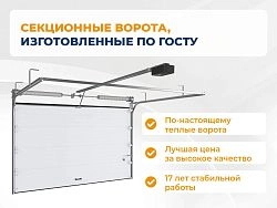 Cекционные ворота 3000х2650 мм коричнево-красные DoorHan RSD02